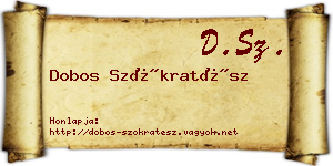 Dobos Szókratész névjegykártya